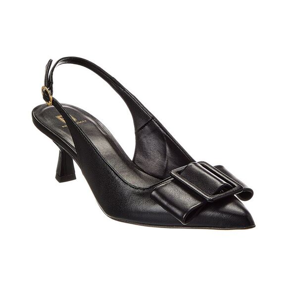 M By Bruno Magli Mona Leather Slingback Sandal, Black